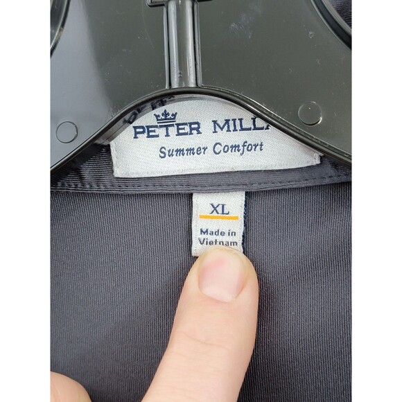 GC Men's XL Peter Millar Summer Comfort Short Sleeve Gray Polo Shirt Top EUC! - Picture 3 of 8